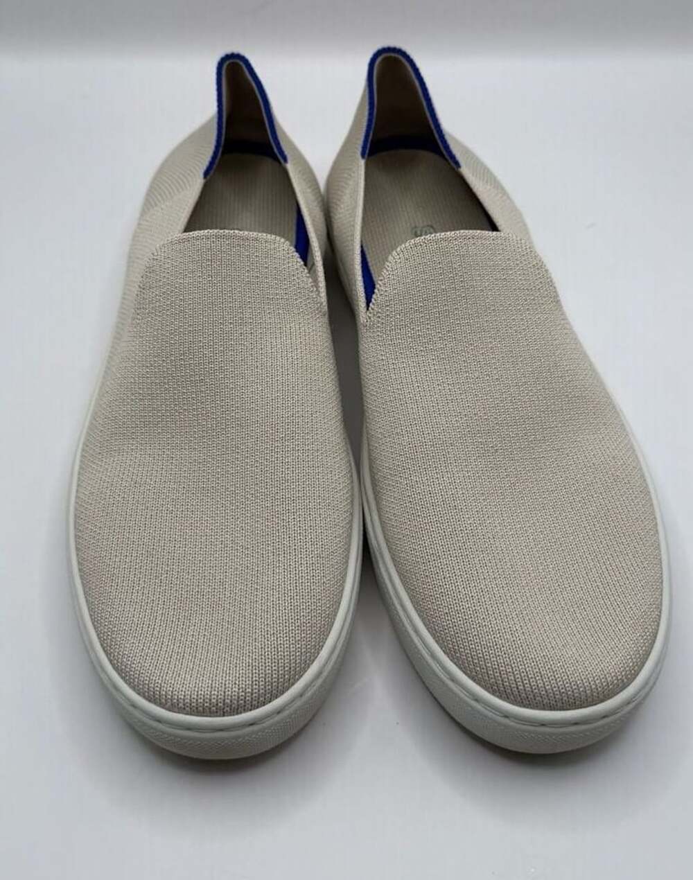 Rothy's The Original Slip On Sneaker Size W7.5 Sand Beige Knit Loafer